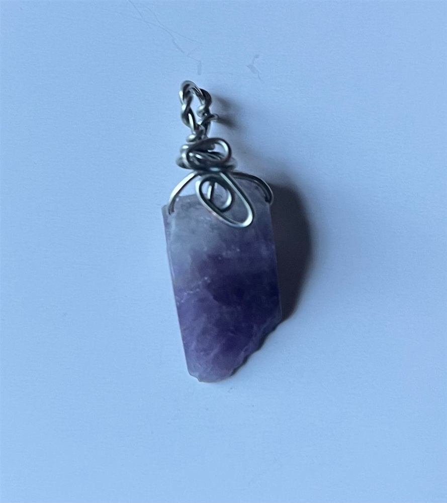 Amethyst Pendant, handmade by Wilhelmina St&ouml;cker