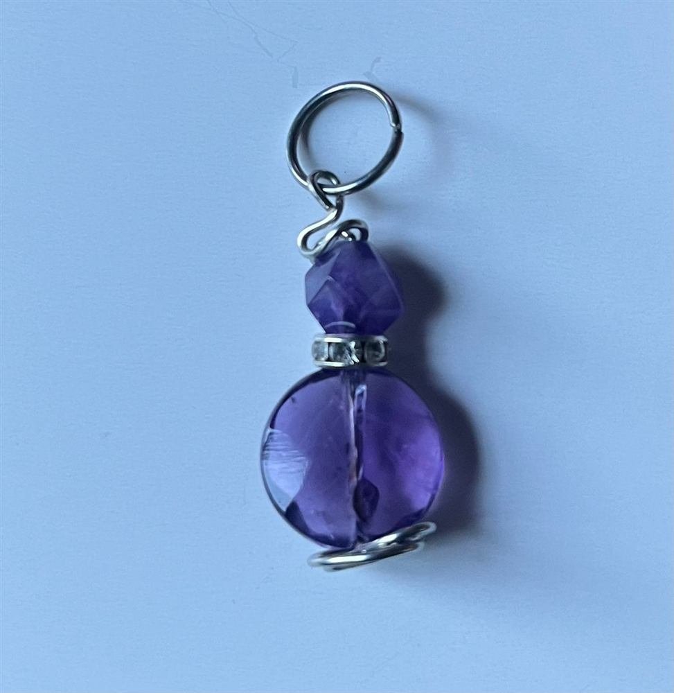 Amethyst Pendant, handmade by Wilhelmina St&ouml;cker