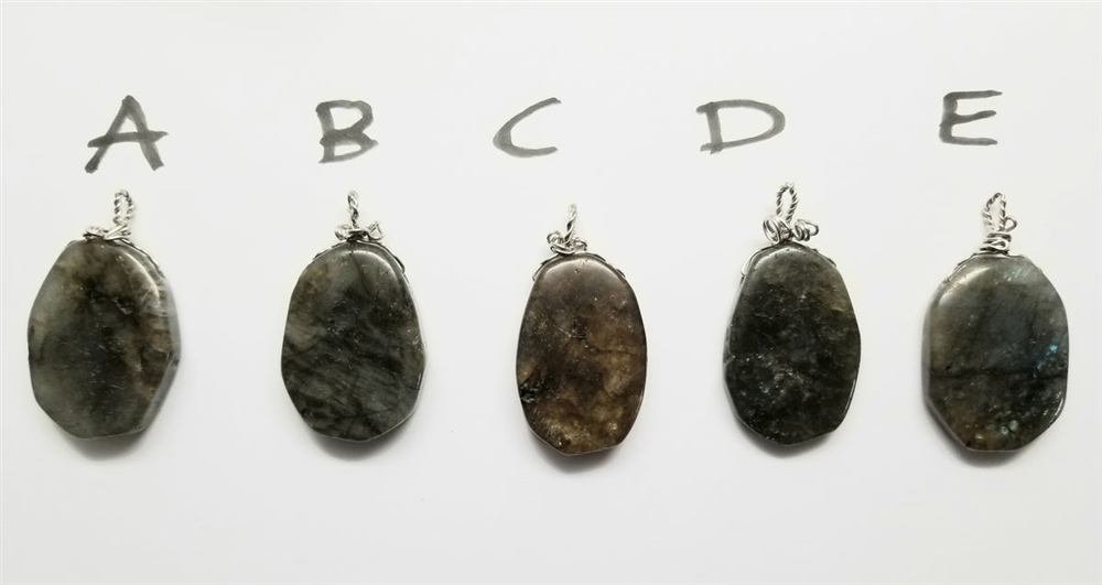 Labradorite Pendants - handmade by Wilhelmina, handmade by Wilhelmina St&ouml;cker