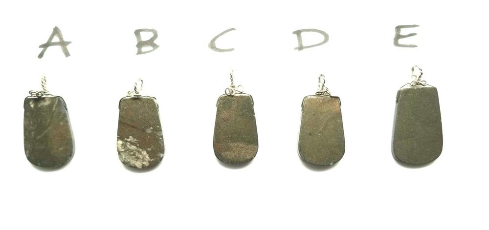 Pyrite Pendants - handmade by Wilhelmina, handmade by Wilhelmina St&ouml;cker