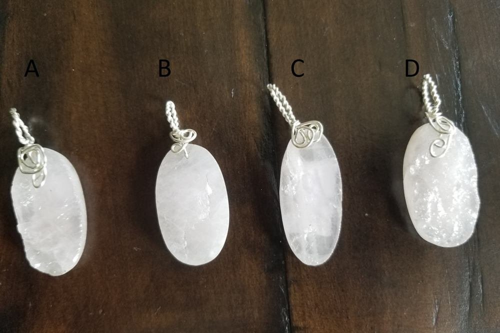 Rose Quartz Pendant - Various Unique Pendants, handmade by Wilhelmina St&ouml;cker